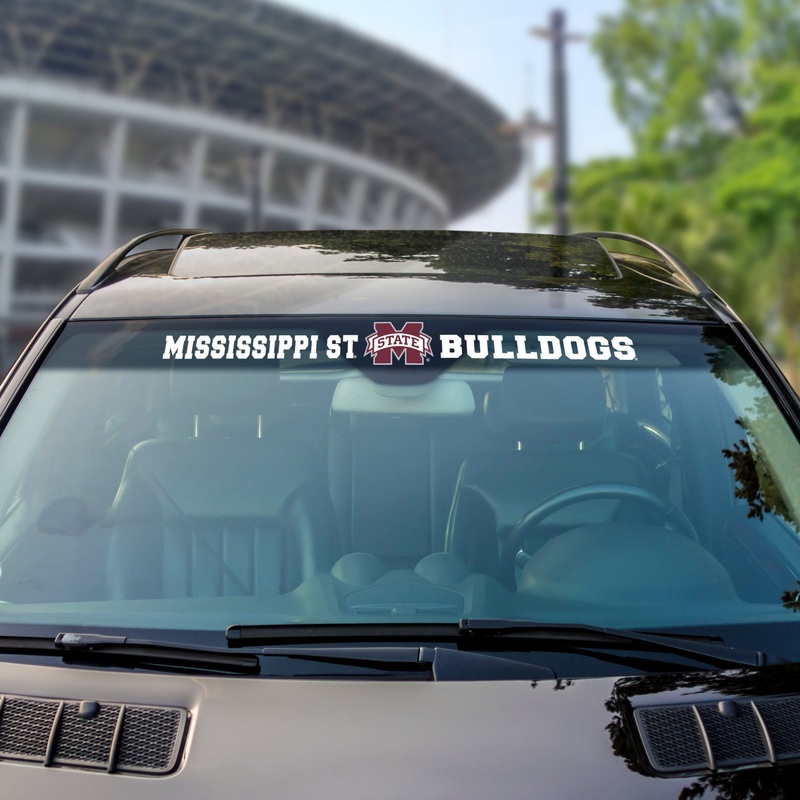 Fanmats Mississippi State Bulldogs Sun Stripe Windshield Decal 3.25″ x 34″