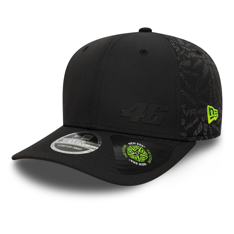 VR46 Sustainable Flwlss 9Seventy Cap Stretch Snap Adults – Black