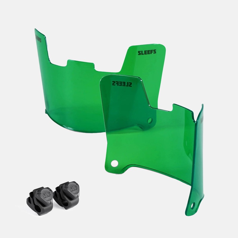 Hue Green Helmet Eye-Shield Visor Green