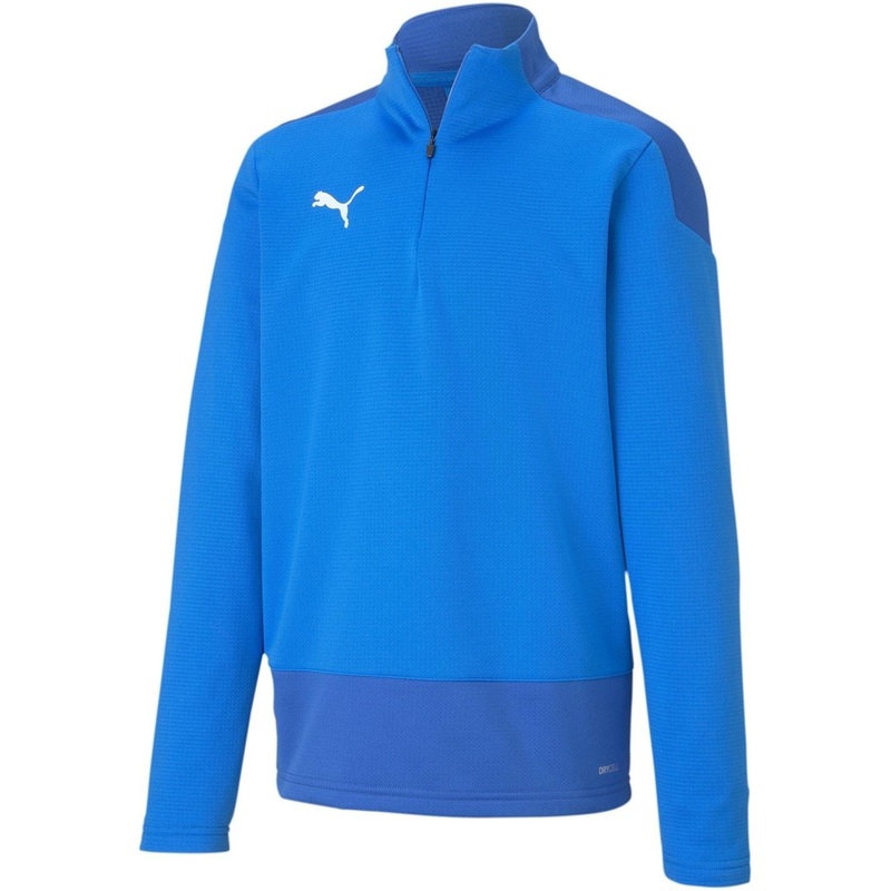 Puma Teamgoal 23 Training Quarter Zip Top Infants 5-6 Yrs Blue/Blue