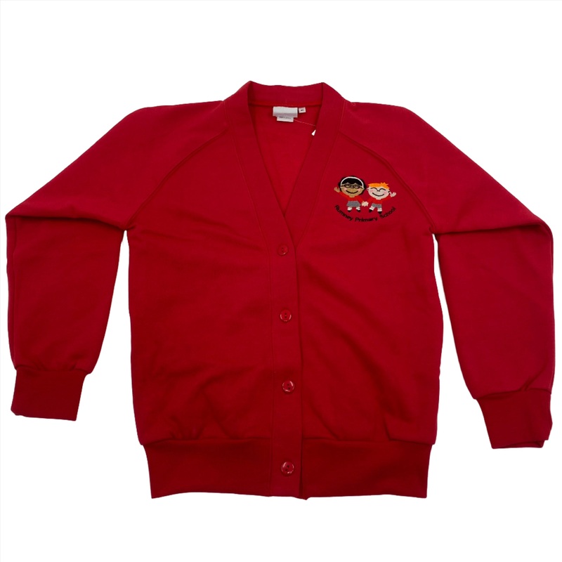 Rumney Primary School Cardigan 2/3 RED