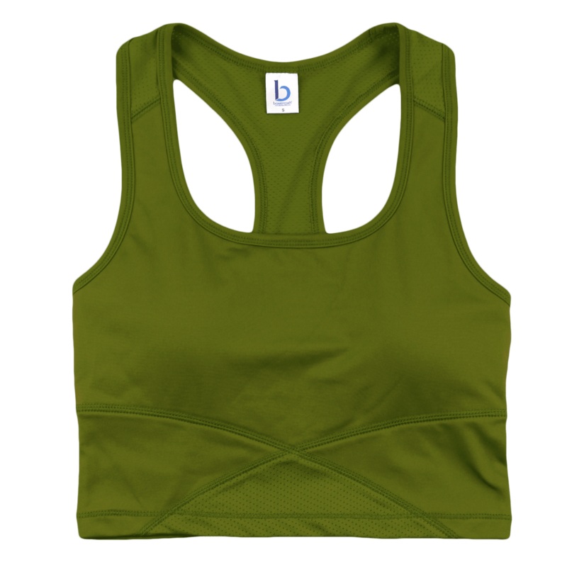 Boxercraft Girls’ Cropped Middie Tank Kiwi S