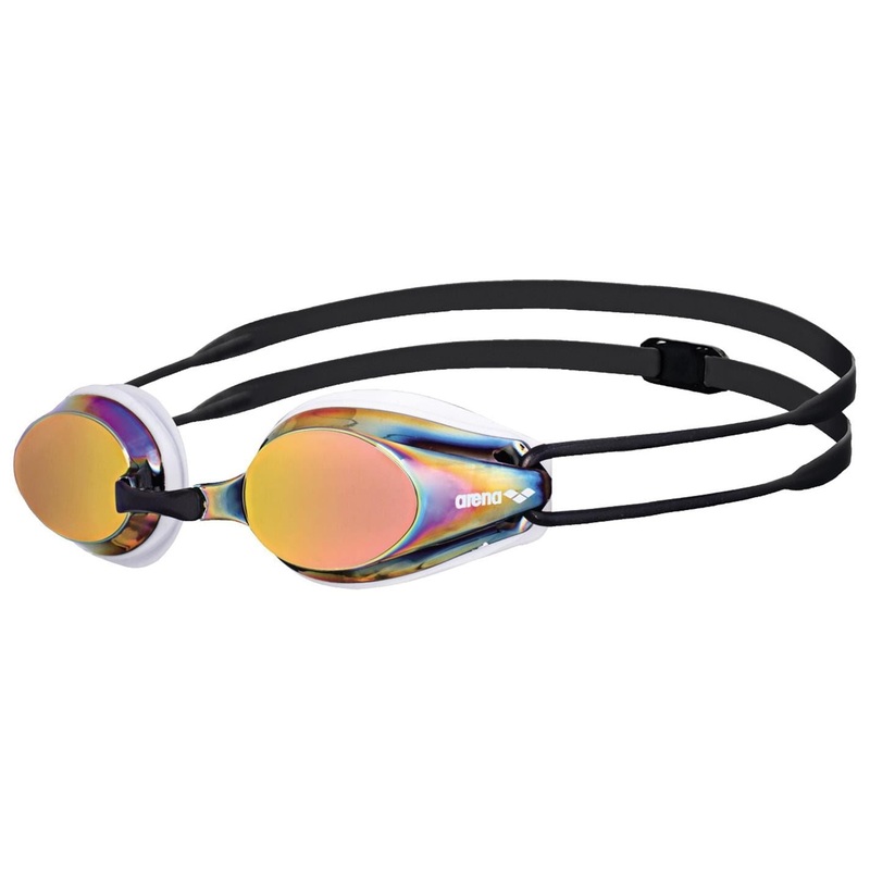 Arena Tracks Mirror Racing Goggles One Size White/Copper