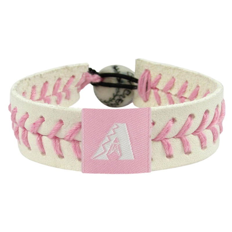 Gamewear Arizona Diamondbacks Pink Baseball Bracelet
