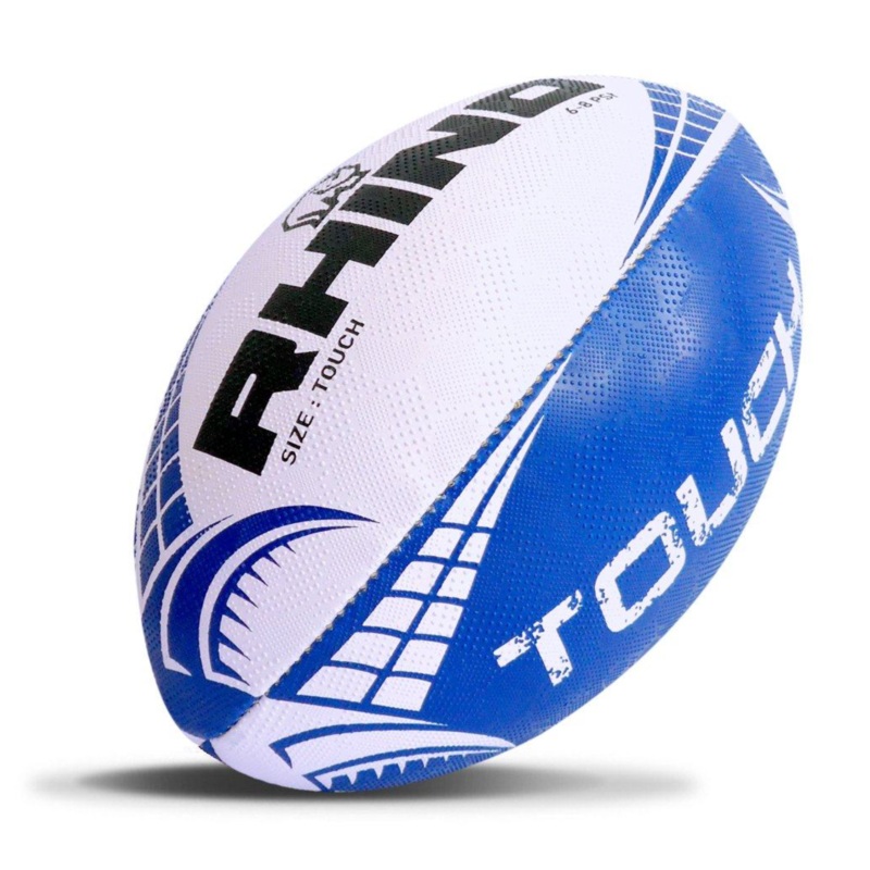 Rhino Touch Rugby Ball White/Pink One Size