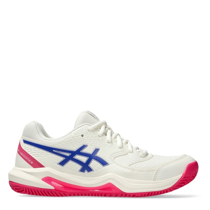 Asics Womens Gel Dedicate 8 Clay Tennis Shoes 6 (39.5) Crm/Dk Cobalt
