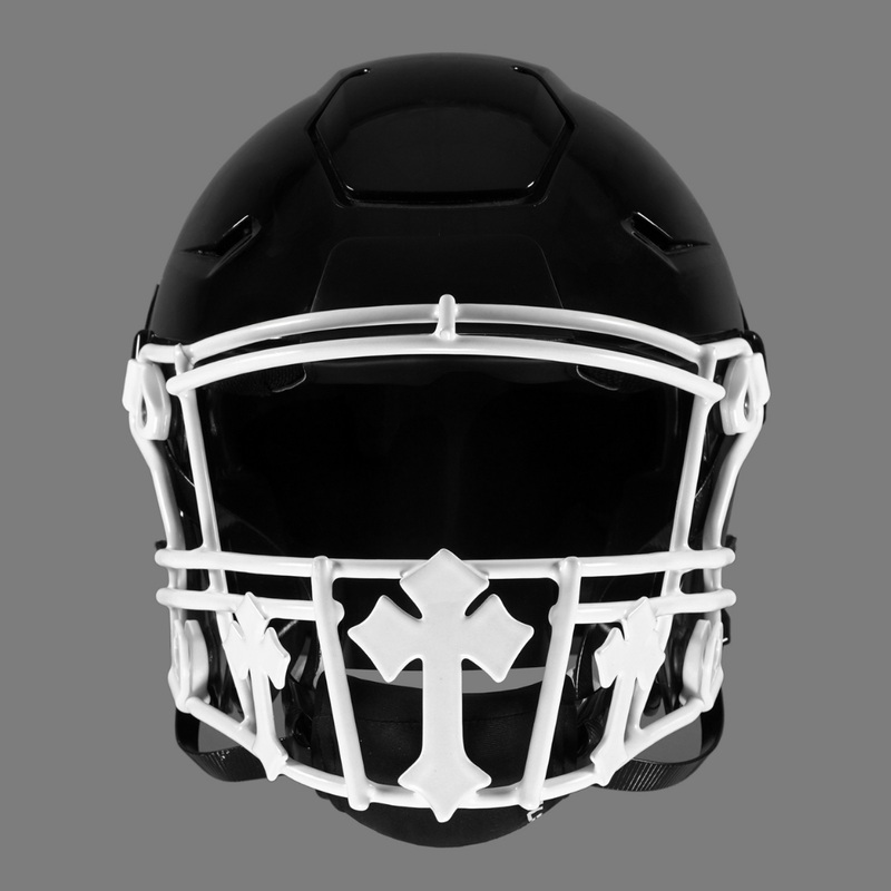 Gothic Crosses Football Facemask for Riddell SpeedFlex White