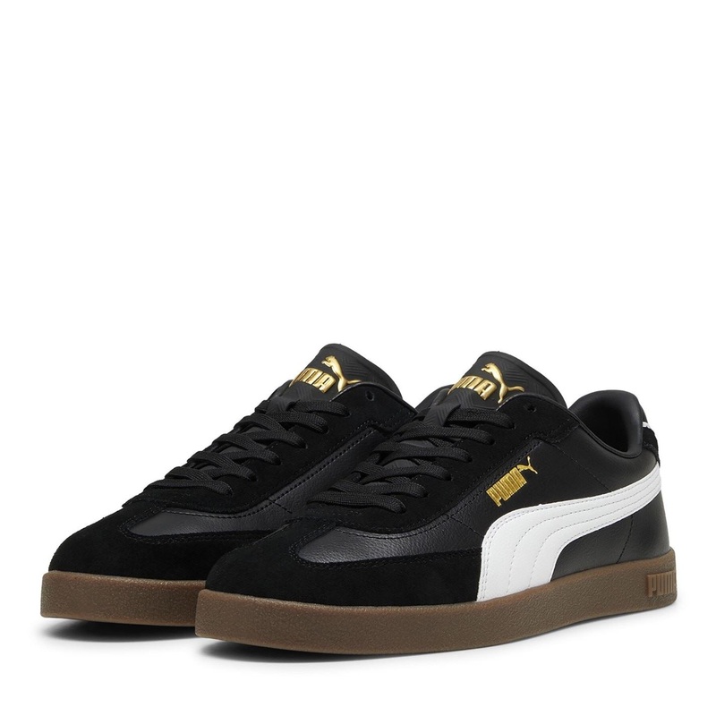 Puma Club 2 Era Canvas Low Top Sneakers 3 (35.5) Blk/Wht/Gold