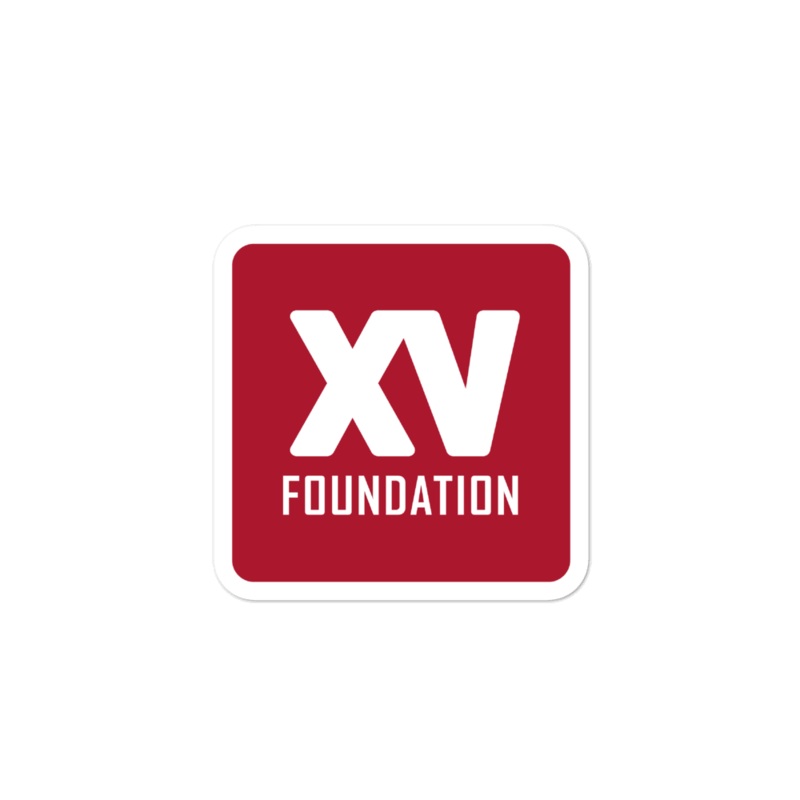 XV Foundation Stickers 3×3