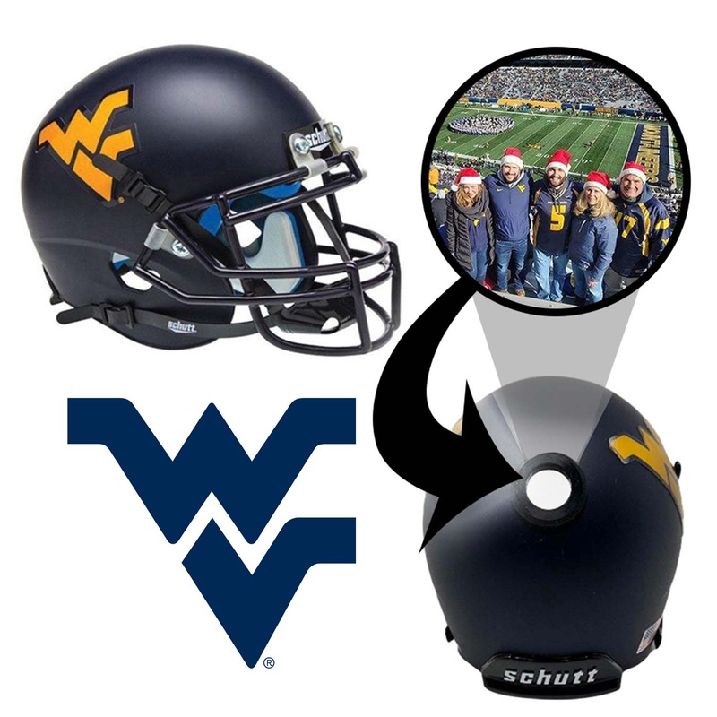 West Virginia Mountaineers College Football Collectible Mini Helmet – Picture Inside – FANZ Collectibles