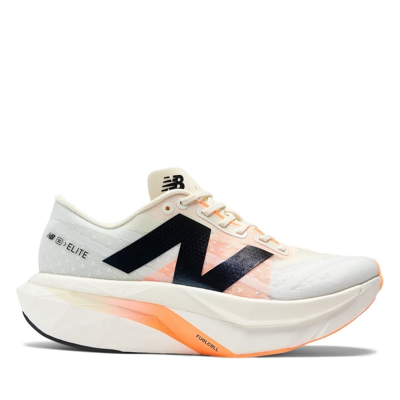 New Balance Womens Fuelcell Supercomp Elite V4 Running Shoes 6 (39) White/Orange