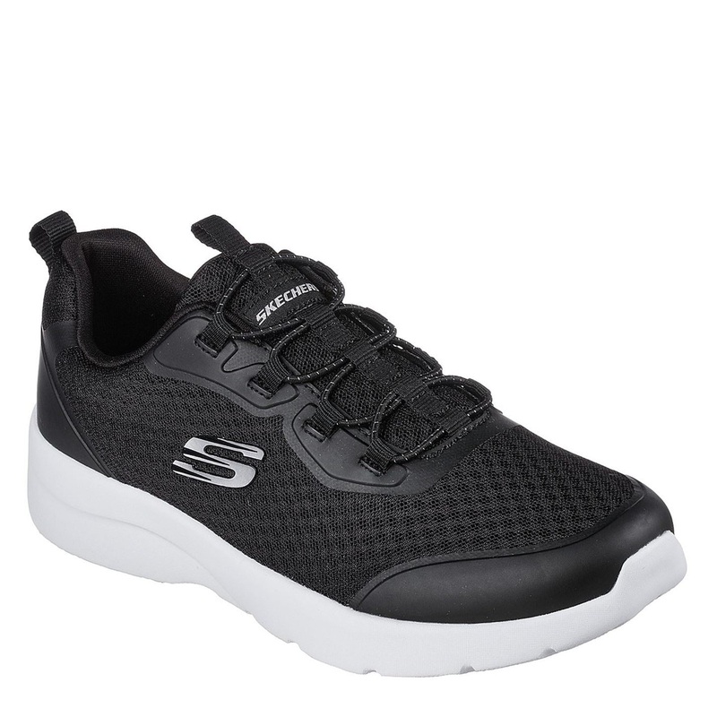Skechers Womens Dynamight 2.0 Social Orbit Trainers 5 (38) Black/White