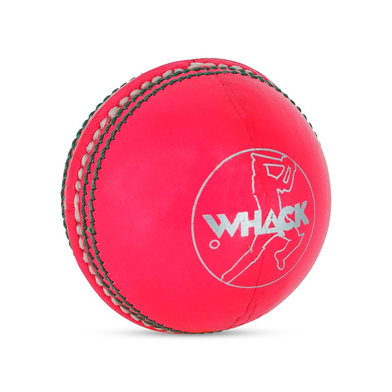WHACK Legacy Australian Hide Cricket Ball – 4 Piece – 142gm – Pink 142gm Pink