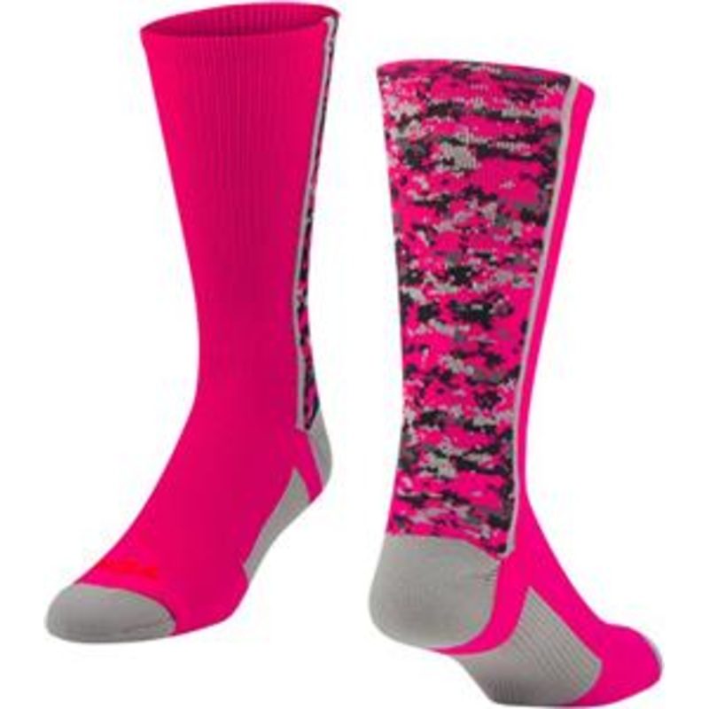 Twin City Digital Camo Crew Socks Hot Pink Small