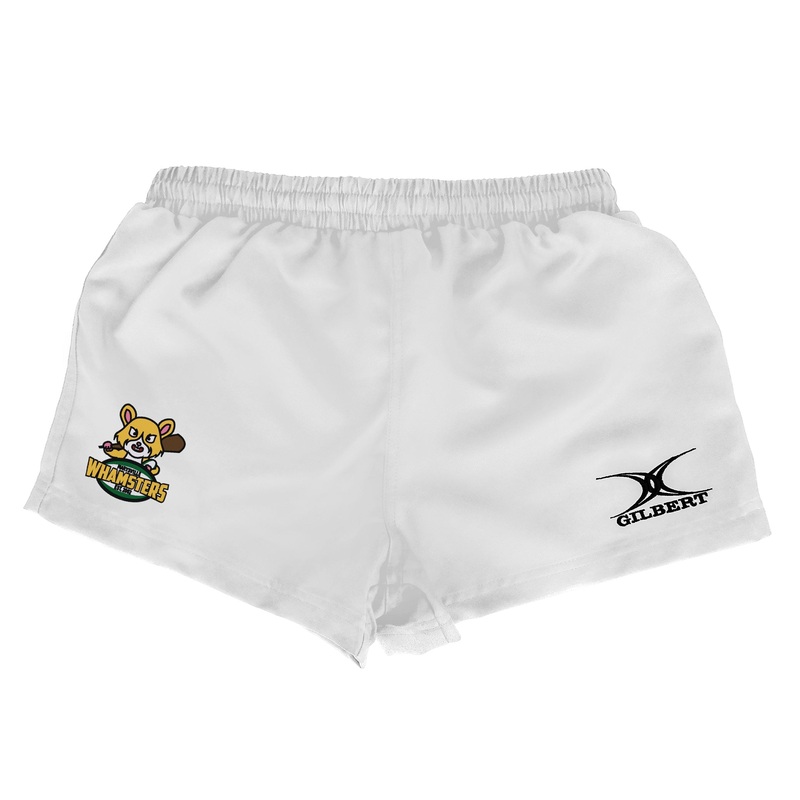 Whamsters Saracen Rugby Shorts – Adult White 2X-Small