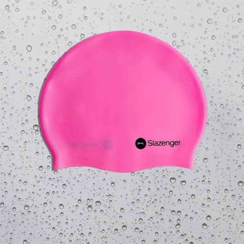 Slazenger Silicone Swimming Cap Junior One Size Pink