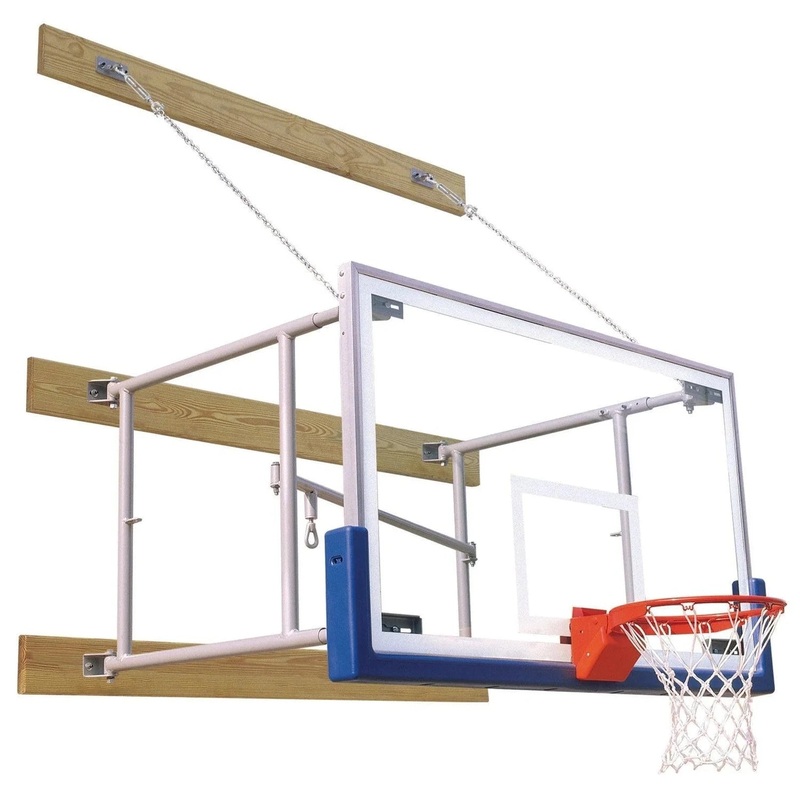 Bison 4′-6′ Side Fold Competition Basketball Package Royal