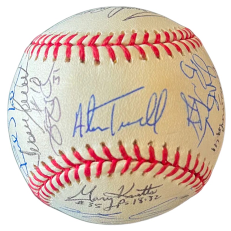 2004 Detroit Tigers Autographed Team Baseball – Player’s Closet Project