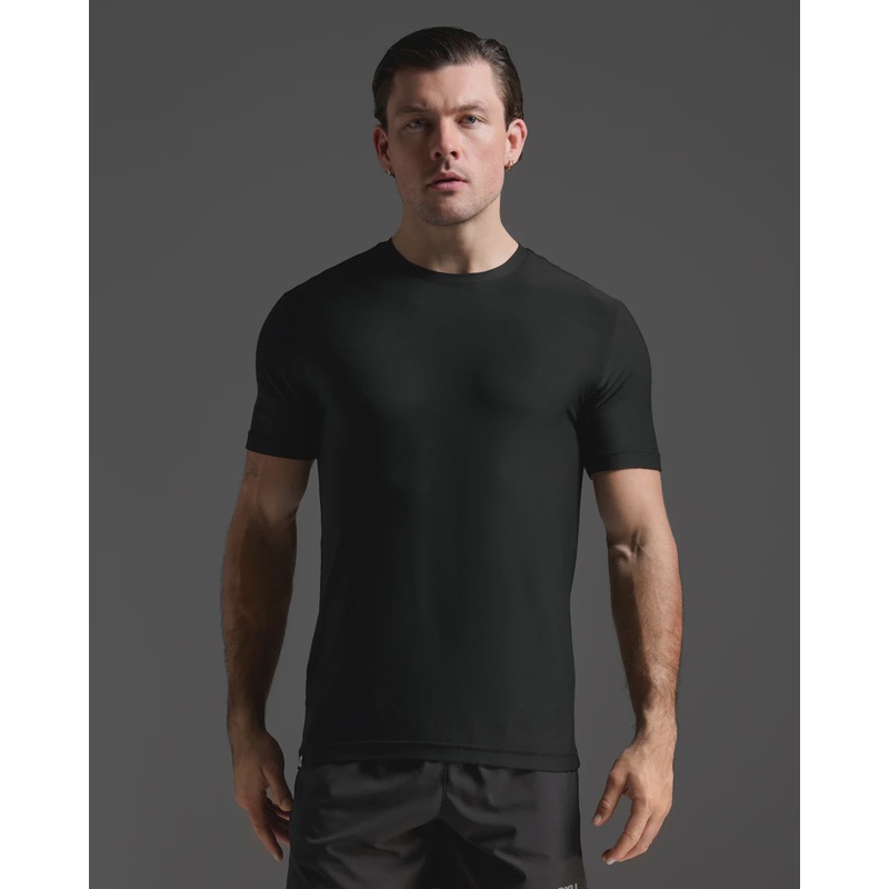 2XU Mens Signature Tee – Black Small