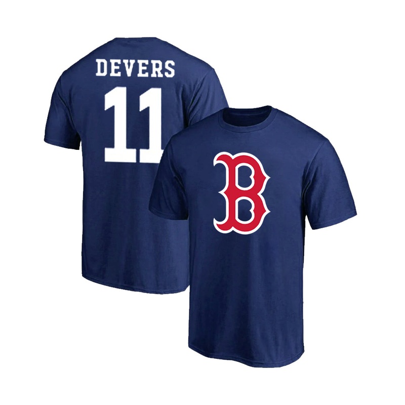 Boston Red Sox Logo Rafael Devers T-Shirt Small