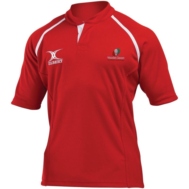 Wooden Spoon Junior’s Red Xact II Monochrome Shirt 5 – 6 Yrs