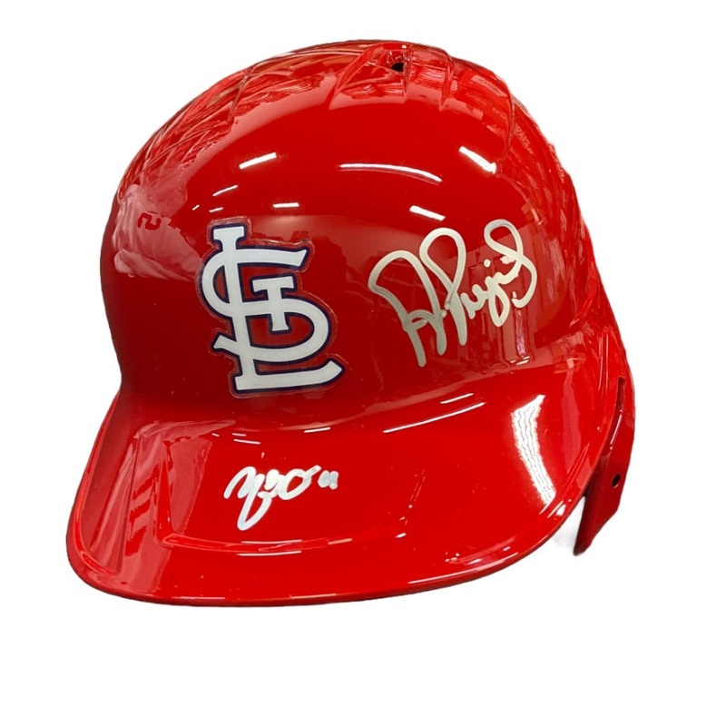 Albert Pujols & Yadier Molina Dual Autographed Cardinals Batting Helmet