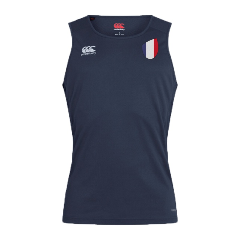 France Shield Club Dry Singlet S Navy