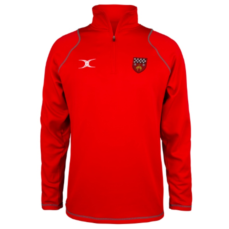 Skipton RFC Adult’s Red Quest Mens 1/4 Zip Fleece XS