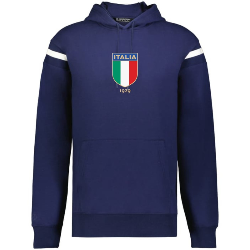 Italy Heritage Prep Vintage Shield Hoodie S Black