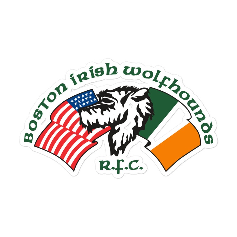 Boston Irish Wolfhounds YRFC Stickers 5.5″x5.5″