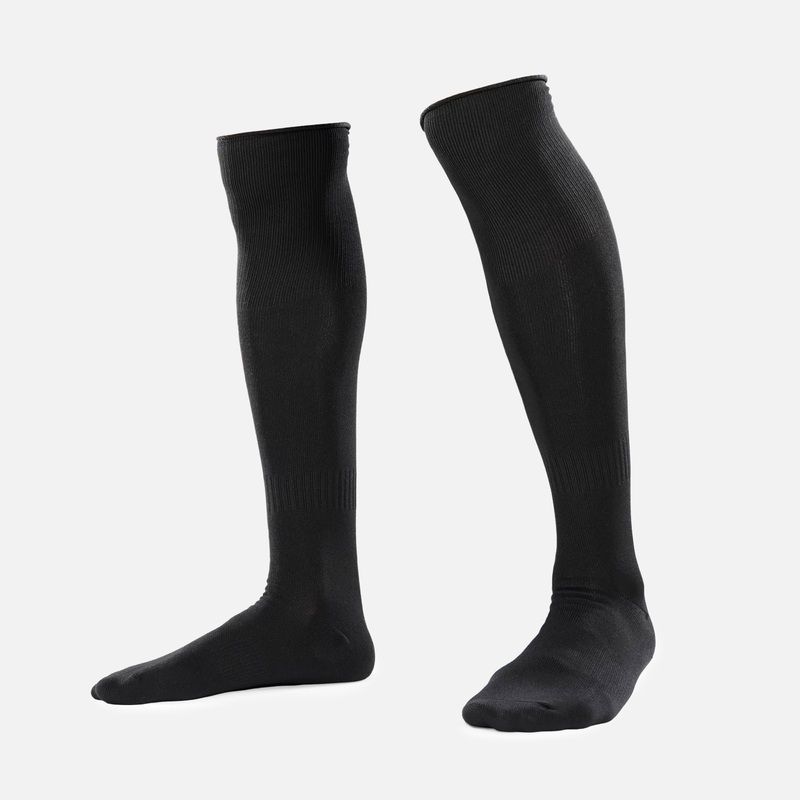 Black Over The Knee Sport Socks Black