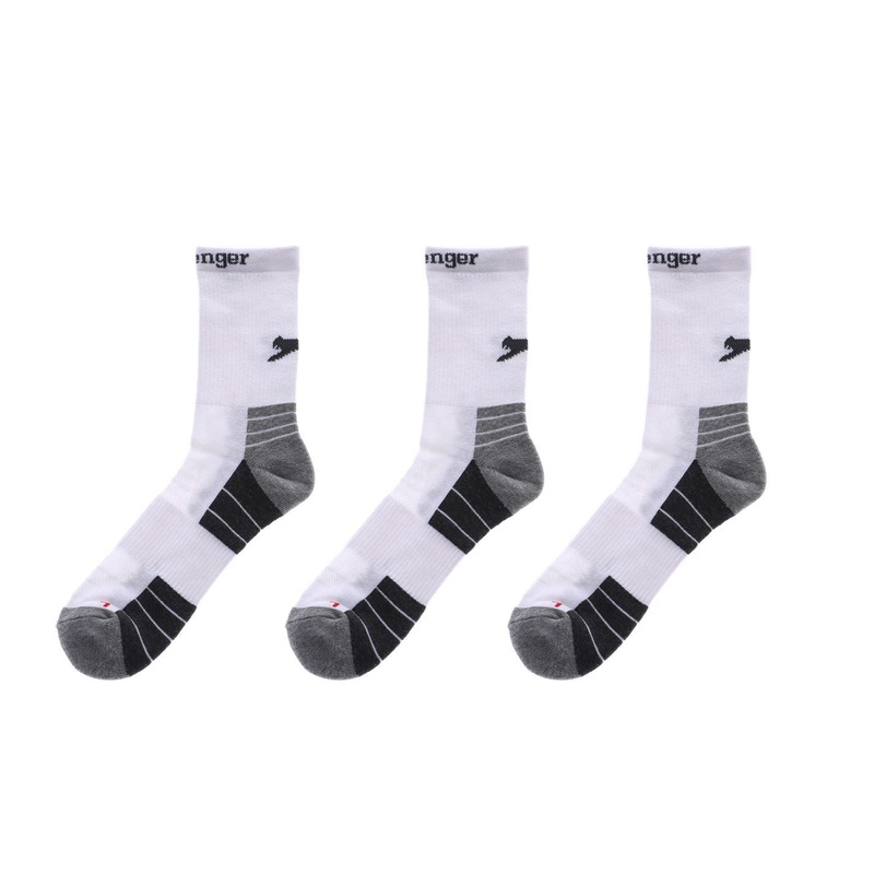 Slazenger Socks 3 Pack Mens 7-11 White