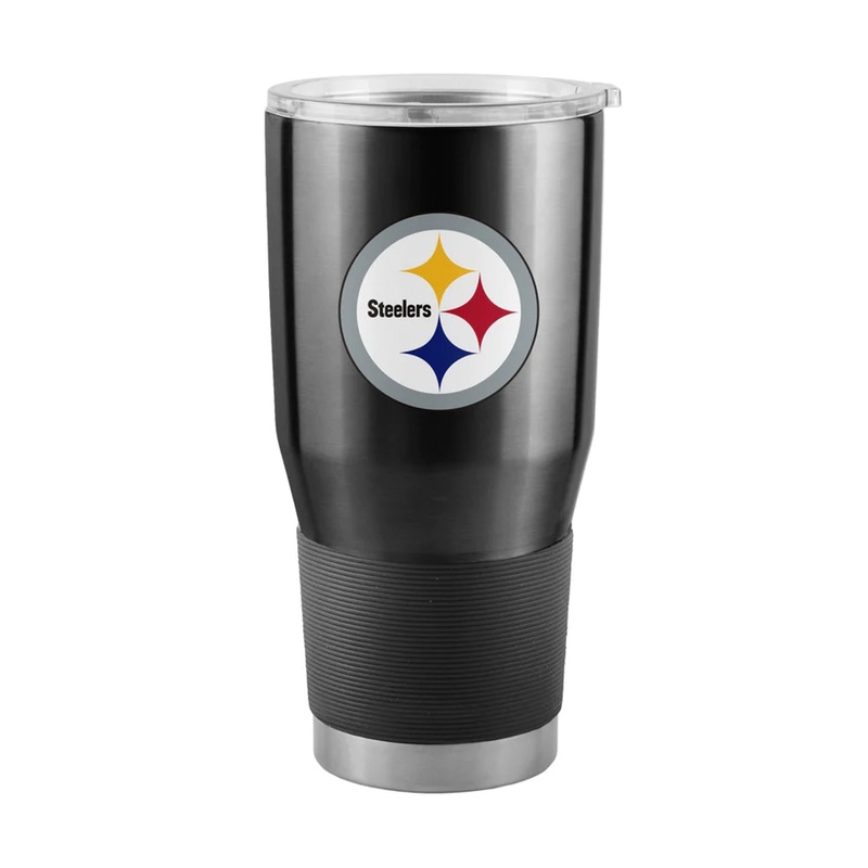 Logo Brands Pittsburgh Steelers 30oz Stainless Steel Travel Tumbler
