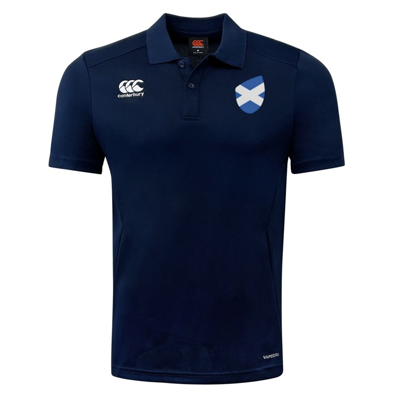 Scotland Shield Club Dry Polo S Navy