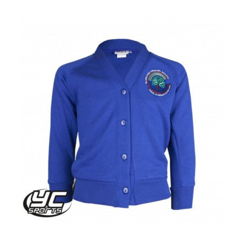 Glyncoed Primary School Cardigan Royal 2/3 ROYAL