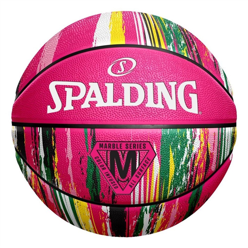 Spalding Marble Basketball Adults size 6 Pink