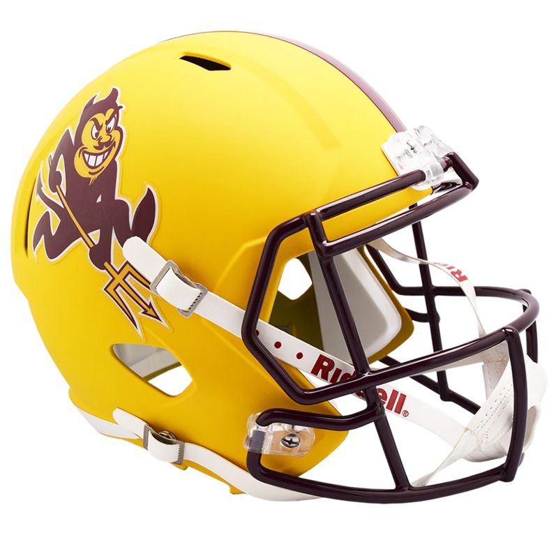 Arizona State Sun Devils Replica Speed Helmet – Satin Yellow Sparky