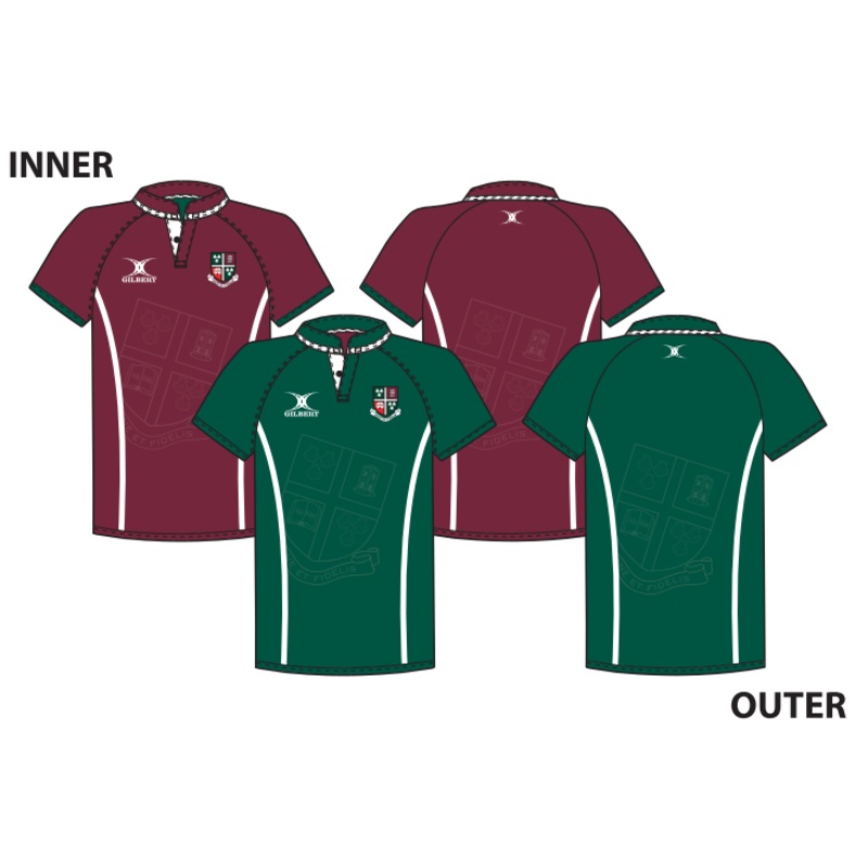 Woodhouse Grove School Adult’s Maroon Std Reversible S/S Shirt Extra Small