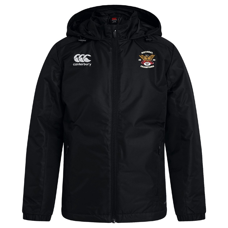 Atlanta Old White Rugby Champs Club Vaposhield Stadium Jacket by Canterbury S Black