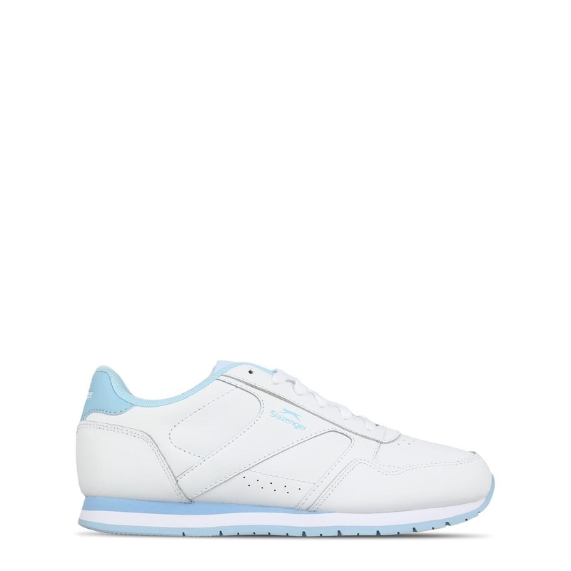 Slazenger Classic Trainers Ladies 4 (37) White/Pow Blue