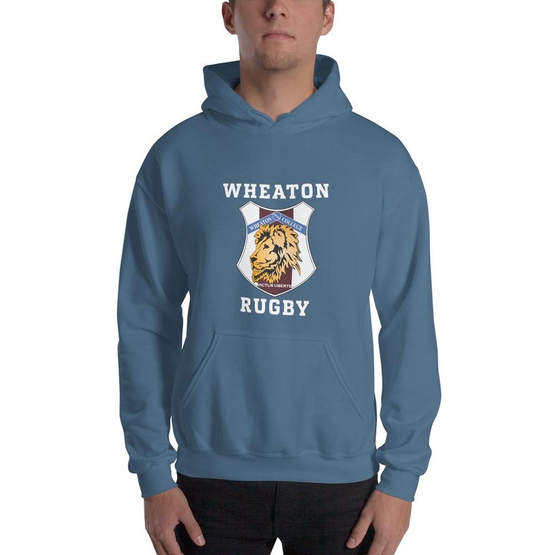 Wheaton Rugby Heavy Blend Hoodie Black Small