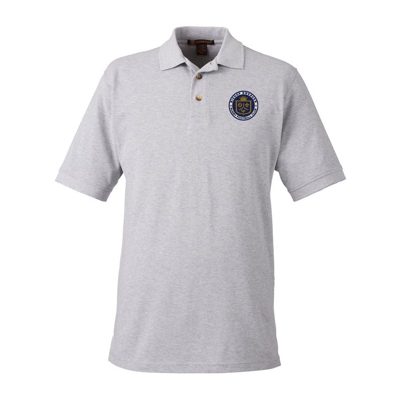Bishop Dwenger RFC Ringspun Cotton Polo Grey Heather XS