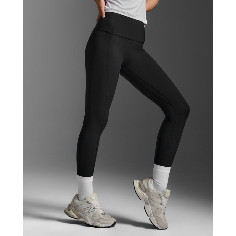 2XU Womens Fluid Hi-Rise 7/8 Tights – Black Small