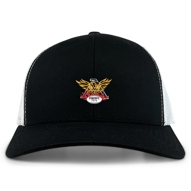 Atlanta Old White Rugby Retro Trucker Cap OS Black