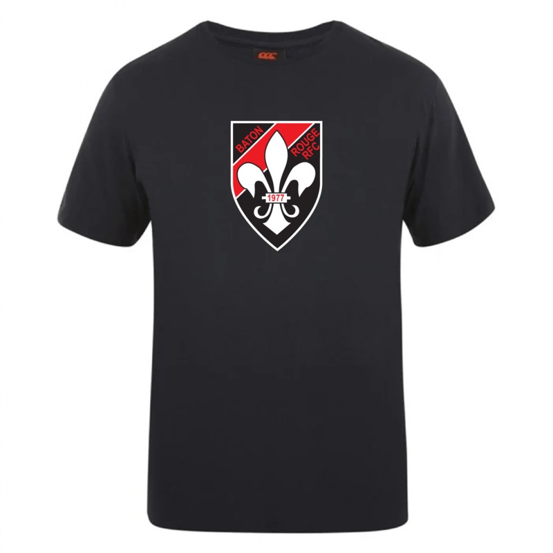 Baton Rouge RFC Club Plain Tee by Canterbury Y4 Black