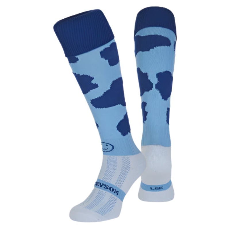 WackySox Blue Moo Sports Socks Medium – 2 – 6 (EU 35-40)