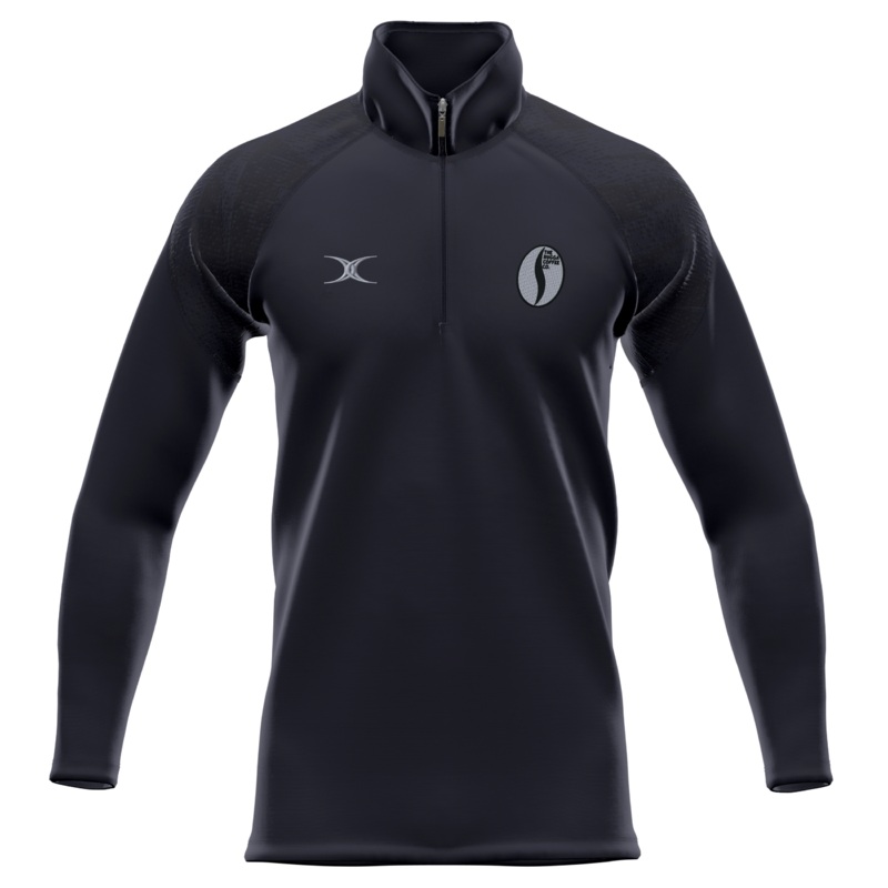 Rugga Coffee Senior’s Black GTS 1/4 Zip Fleece Extra Small