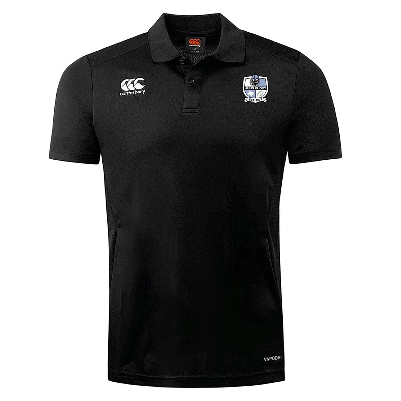 Austin Huns Rugby Club Dry Polo by Canterbury XS Black
