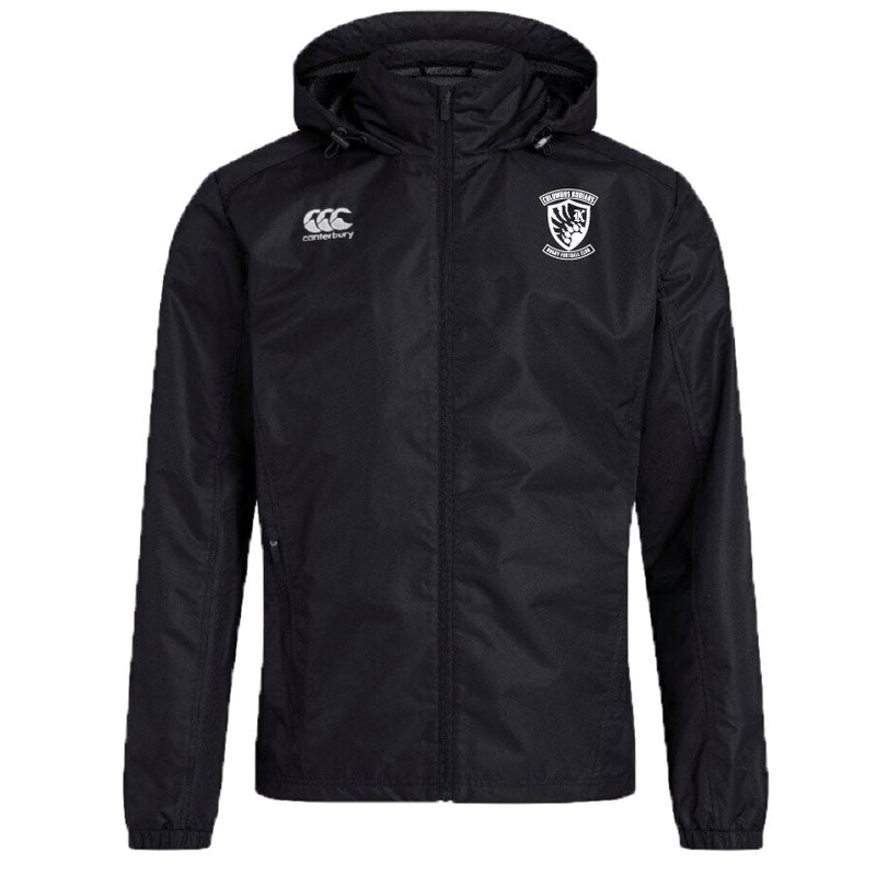 Columbus Kodiaks Club Vaposhield Full Zip Rain Jacket by Canterbury XS Black