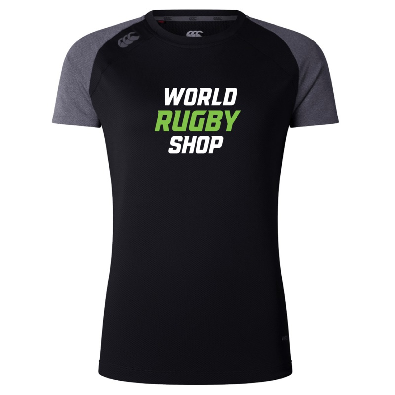 World Rugby Shop Women’s Elite Training Tee by Canterbury 8 Black